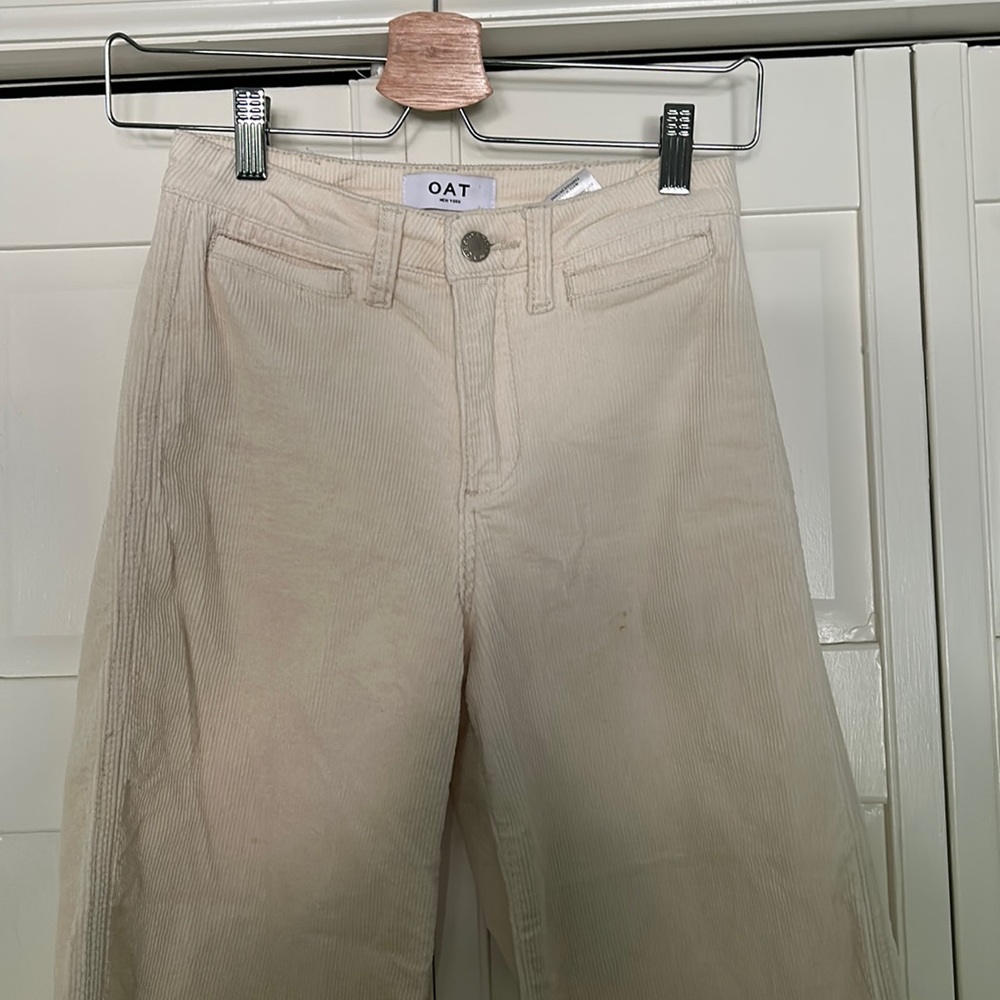 Darling high rise wide leg corduroy pants.